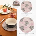 thumbnail image 3 of FREEAMG Elephant Round Trivets Pot Holders 2 Pcs, Heat Resistant Cotton Thread Weave Trivets for Hot Dishes, Cooking, Baking, Farmhouse, Kitchen Decor, 3 of 7