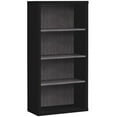 thumbnail image 2 of Home Square 4 Shelf 48" Modern Wooden Bookcase in Black and Gray ( Set of 2 ), 2 of 6