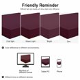 thumbnail image 7 of PiccoCasa Queen Fitted Sheet Deep Pocket Fitted Sheet Fits 14 inch, Burgundy, 7 of 7