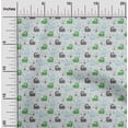 thumbnail image 2 of oneOone Cotton Jersey Green Fabric Asian Kaawaii Llama With Cactus Quilting Supplies Print Sewing Fabric By The Yard 58 Inch Wide, 2 of 4