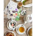 thumbnail image 4 of Easter Kitchen Dish Towels for Drying Dishes Set of 2, Spring Botanical Rabbit Butterfly Floral Grey Plaid Waffle Weave Microfiber Hand Tea Bathroom Towels Quick Dry & Absorbent Towel 15.7x23.6, 4 of 7