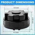thumbnail image 2 of Chlorinator Lid Replacement Compatible with Hayward Cl200 Cl220 Pool Automatic Chlorinator Feeder Parts, Heavy-Duty ABS Leak-Proof Cover with O-Ring Seal for In-ground Pool Systems, 2 of 6