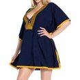 thumbnail image 3 of HAPPY BAY Women's Beachwear Short Beach Dress Summer Swimsuit Cover ups 1X-2X Mary Navy Blue_AC801, 3 of 4