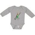 thumbnail image 3 of Inktastic Mardi Gras Crayfish Artsy Boys or Girls Long Sleeve Baby Bodysuit, 3 of 5