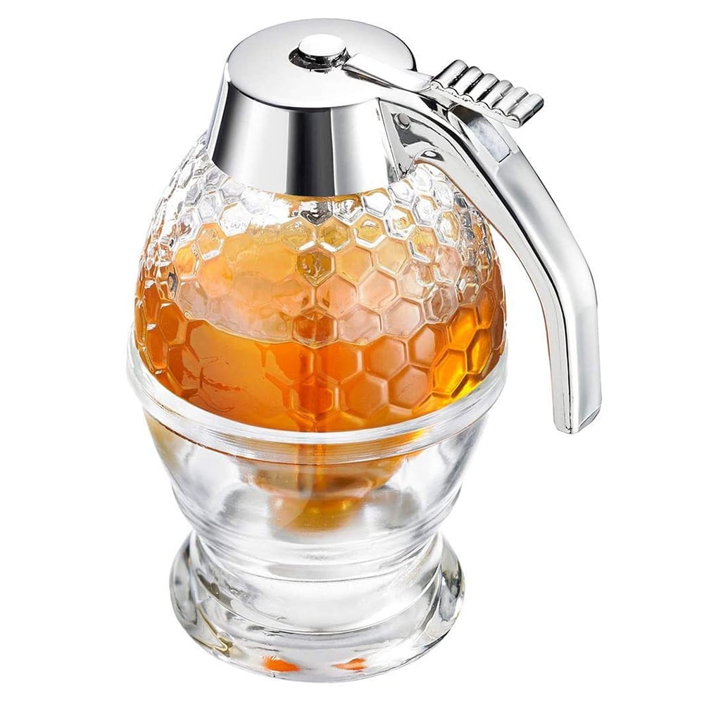 KM_ Drip Honey Dispenser Syrup Juice Dispenser Avoid Sticky Kitchen Accessories 