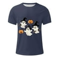 thumbnail image 4 of Handshe Men's Halloween Print Short Sleeve Round Neck T-Shirt - Comfortable Casual Top, 4 of 5
