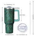 thumbnail image 4 of Fashion 40oz Tumbler Vacuum Insulated Stainless Steel Handle Flip Straw Lid Leak Proof Travel Cup Gift for Him Her Travel Tumbler Must Have, 4 of 6
