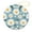 Round-1, variant on Ceramics Ornaments Naive Daisy Flowers Double-Sided Printed 3" Ceramic Christmas Ornament Daisy Flower for Christmas Tree Decoration Xmas Party Decorations Ornament Xmas Present