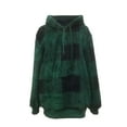 thumbnail image 2 of Womens Hoodies Quarter Zip Up Plaid Print Long Sleeve Hooded Sweatshirts Fall Winter Casual Fashion Jackets, 2 of 2