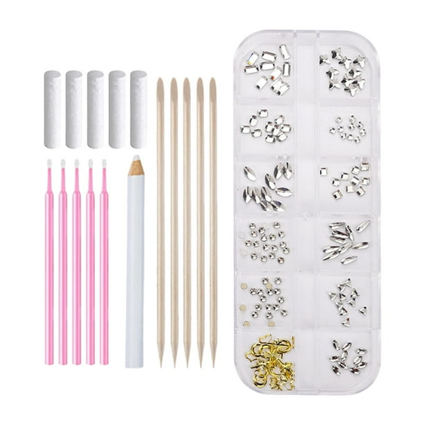 Kit de joyería dental, kit de gemas dentales de moda para fiestas, festivales y uso diario. Blanco