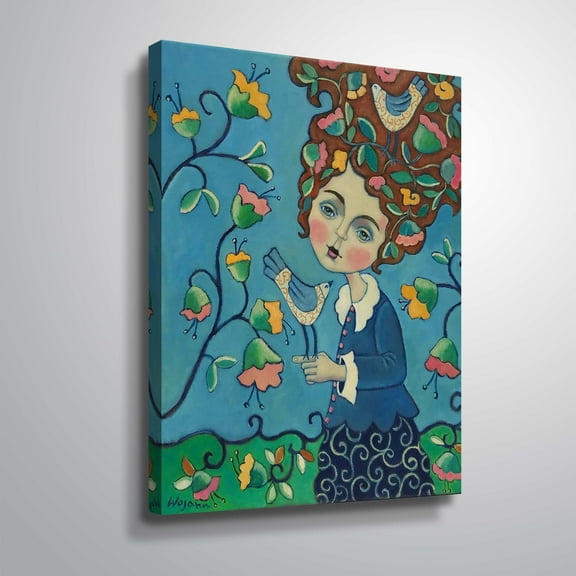 ArtWall Think Flowers, Gallery Wrapped Canvas by Holly Wojahn