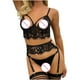 thumbnail image 4 of Conjunto de ropa interior de encaje Sexy para mujer a la moda, pijama bordado para mujer, conjunto íntimo Fridja nalpqowj11416, 4 of 8