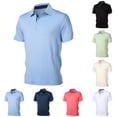 thumbnail image 2 of FUZHIQ Men's Classic Short Sleeve Polo Shirts Regular Fit Solid Color, Breathable Soft Fabric Multi Colors for Spring Summer Golf Business Casual Daily Wear,XXL, 2 of 3