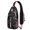 Vibrant Hawaiia, variant on Tropical Floral Sling Backpack, Lightweight Crossbody Daypack with Exotic Botanical Design, Ideal for Beach Travel, Summer Adventures, and Outdoor Activities
