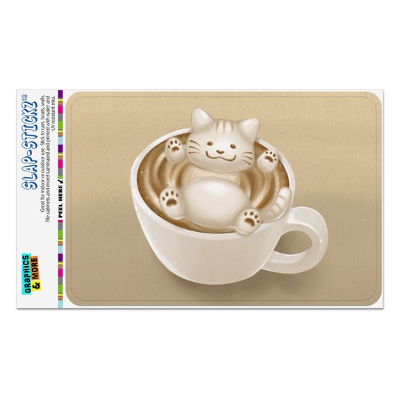 Foamy Cat Latte Art Home Business Office Sign