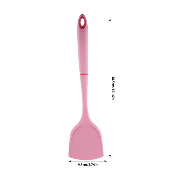 Pisexur Batería de cocina Pala con mango, herramienta de cocina, pala de silicona, pala para saltear, cuchara de cocina, pala resistente al calor para la cocina del hogar