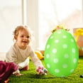 thumbnail image 4 of lsiaeian 2024 Inflatable Easter Eggs Outdoor Decoration Hanging Colorful Egg Ornaments for Holiday Yard Garden Lawn Porch Party (24inch, Green), 4 of 8