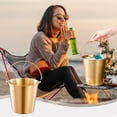 thumbnail image 3 of Hiroekza 700mL Ice Bucket Stainless Steel Creative Champagne Beer Bucket for Parties Bar Restaurant Outdoor Picnics Gold, 3 of 6