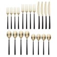 thumbnail image 2 of Cambridge Silversmiths Beacon Black Champagne Satin 20-Piece Flatware Set, Service for 4, 2 of 3