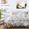 thumbnail image 3 of The Chef Bedding Duvet Cover Set King Size 4 Pieces Gnome Kitchen Linen Black Buffalo Plaid Bedding Set with Zipper Closure, 1 Comforter Cover 92x106 Inches 1 Flat Sheet & 2 Pillow Cases, 3 of 7