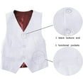 thumbnail image 2 of Boys Formal Slim Fit 5 Piece Suit Vest Pants Set and BowTie and Tie,for Kids to Teen, for Graduate, Wedding, Prom, 2 of 9