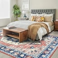 thumbnail image 4 of Haperlare Washable Rug Soft Area Rugs for Living Room Vintage Medallion Area Rug Low Pile Vintage Bedroom Rug, 8' x 10' Pink, 4 of 6