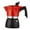 Red Black, variant on Fiocias Aluminum Electric Moka Pot Cappuccino Maker Latte Maker Classic Italian Espresso 150ml