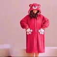 thumbnail image 1 of Nuevo pijama largo de terciopelo de invierno de Toy Story, ropa exterior de terciopelo coral grueso para niños de Disney Lotso, ropa cálida con capucha para el hogar, 1 of 5