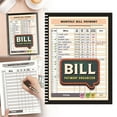 thumbnail image 7 of Monthly Bill Payment Checklist: Bill Tracker Notebook, 4-Year Bill Book, Bill Payment Tracker Monthly Organizer, Income and Expense Tracker, Debt Payoff Log, and Savings Goals, 11.2" x 8.3", Brown, 7 of 7