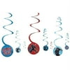 Black Panther Hanging Swirl Decorations (8pc)