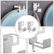 thumbnail image 4 of 2pcs Drill-free Washbasin Hanger Wall Hanging Storage Rack Sundries Wall Hook, 4 of 4