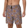 thumbnail image 2 of Balery Daisies Flowers Mens Swim Trunks Swim Shorts for Men Quick Dry Inseam Beach Shorts with Compression Liner Pocket-XX-Large, 2 of 9