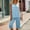 (Fashion 128)Light Blue, variant on WXLWZYWL Women's Nightgown Set Stylish Solid Color Spaghetti Strap Nightgown with Elastic Shorts Loose Casual 2 Piece Loungewear
