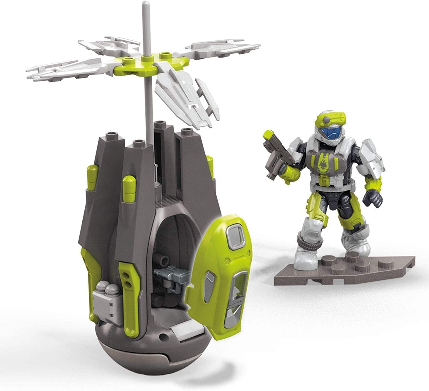 Guillotina Drop Pod Mega Construx Halo con ODST Bodega Aurrera