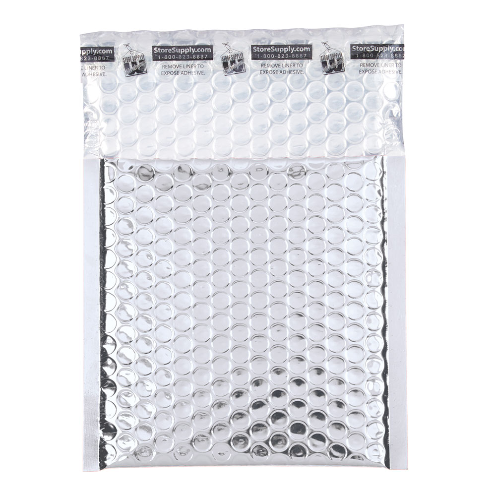 Small Silver Glamour Bubble Mailers Pack of 72