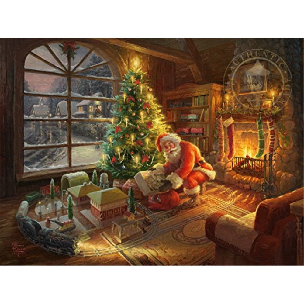 Ceaco Thomas Kinkade Santa Special Delivery Puzzle 1000 Piece 