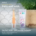 thumbnail image 4 of RADIUS Toddler Toothbrush and Toothpaste Bundle for Kids, 2 Pack Totz Extra Soft Brush in Pink and Purple and 1 Count Dragon Fruit Toothpaste, For Children 18 Months, 4 of 7