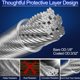 thumbnail image 3 of Kit de cables de acero inoxidable phepetroll de 180 pies con tensores, 3 of 7