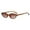 B, variant on Sunglasses Retro Oval Frame Fashionable for Men Women UV Protection Eyewear