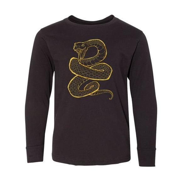 Inktastic Striking Snake Long Sleeve Youth T-Shirt