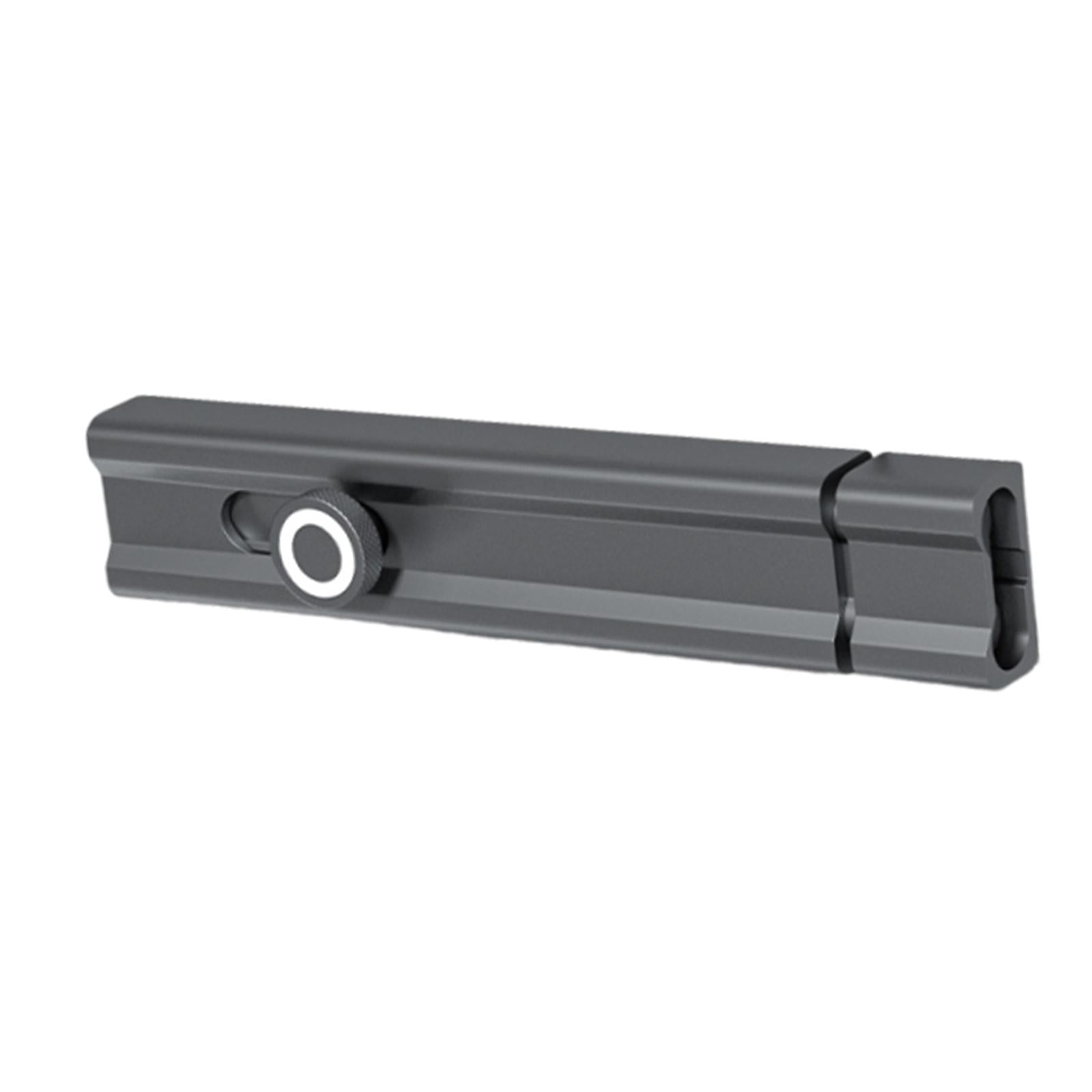 Slide Bolt Door Latch Barrel Bolt Lock Self Adhesive Aluminum Alloy Secure Fit for Home Office Bedroom Doors