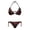 Cherry Heart Print, variant on HELLHERO Cute Capybara Citrus Print Two Piece Swimwear For Women, Adjustable Halter Tie Side Ladies Bikini Swimsuit Set, Stylish Blue Bathing Suit
