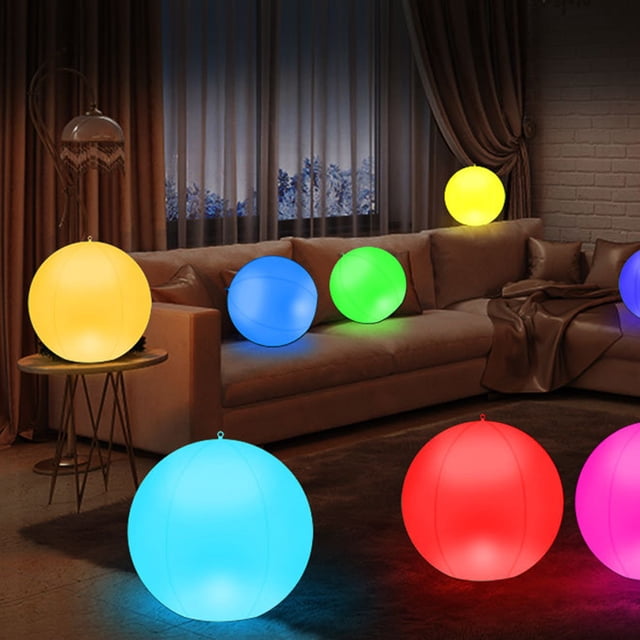 Bombilla Luz decorativa para piscina de playa, lámpara de esfera de 4 modos, lámpara de globo de césped para piscina de playa Wdftyju Para estrenar