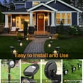 thumbnail image 4 of VIIWII Solar Lights Outdoor LED Landscape Spotlights for Garden Walkway Yard Porch Pool 2 Packs, 4 of 7