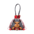 thumbnail image 5 of perfeclan 3xChristmas Candy Bags Drawstring Bags Decoration Party Supplies Xmas Eve Gift elk, 5 of 9