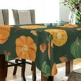 thumbnail image 3 of 60"x90" Thanksgiving Pumpkin Tablecloth, Waterproof Washable Polyester Square Table Cover Durable Tablecloth for Kitchen Dining Table Party Decor, 3 of 7