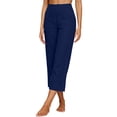 thumbnail image 6 of Women's Linen Wide Leg Pants 2026 Summer Loose Fit Casual Pant HighWaist Capri Beach Trouser, 6 of 7