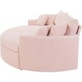thumbnail image 7 of Oversized Double Chaise Lounge Sofa with Deep Seat and USB Ports, Corduroy Upholstered Loveseat Sofa for Living Room, Apartment, 7 of 7
