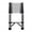 black, variant on Birinta Telescoping Ladder, Multi-Purpose A-Frame Telescoping Extension Aluminum Ladder with Wheels 330lb Capacity, stainless steel for Home or RV Outdoor Work