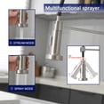thumbnail image 5 of Kitchen Faucets With Pull Out Sprayer Commercial Spring Sink Faucet Stainless Steel Brushed Nickel Down Single Handle Farmhouse Deck Plate For Camper Laundry Utility Rv Wet Bar, 5 of 7